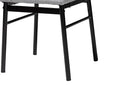Sagira Gray Fabric and Metal Dining Chair Baxton