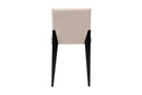 Aubrey Industrial Beige Fabric and Metal Dining Chair Baxton