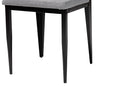 Aubrey Industrial Gray Fabric and Metal Dining Chair Baxton