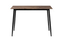 Hammond Industrial Rustic Brown Wood and Metal Dining Table Baxton