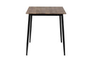 Hammond Industrial Rustic Brown Wood and Metal Dining Table Baxton