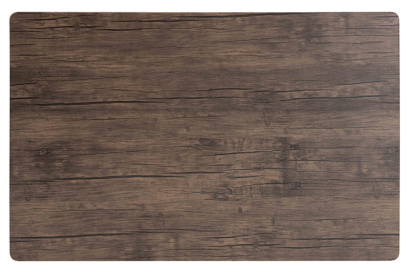 Hammond Industrial Rustic Brown Wood and Metal Dining Table Baxton
