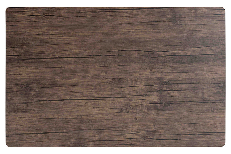 Louisa Industrial Dark Brown Wood and Metal Dining Set Baxton