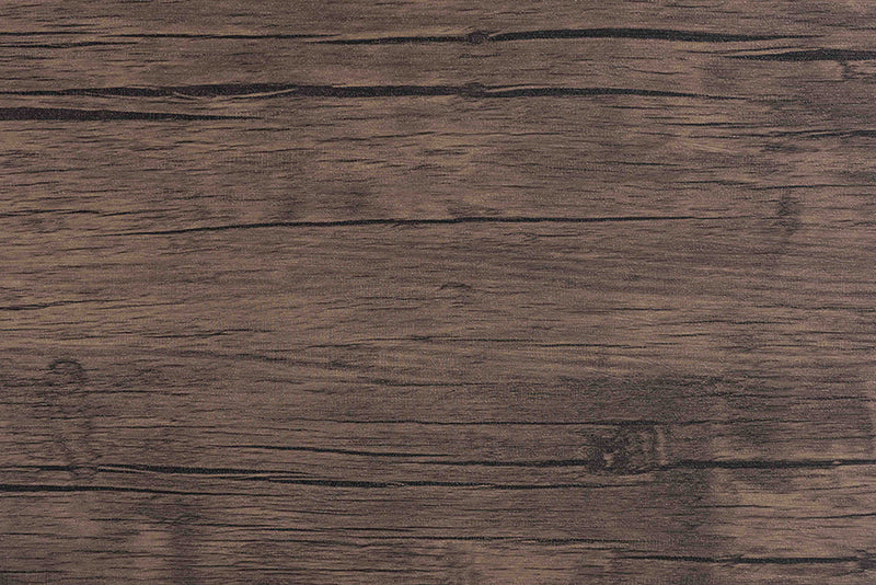 Louisa Industrial Dark Brown Wood and Metal Dining Set
