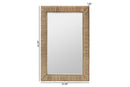 Cianna Japandi Natural Seagrass Rectangular Wall Mirror Baxton