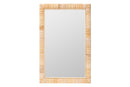 Vallea Bohemian Natural Rattan Rectangle Accent Wall Mirror Baxton