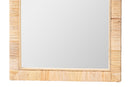 Vallea Bohemian Natural Rattan Rectangle Accent Wall Mirror Baxton