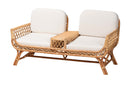 Noll Bohemian Light Honey Rattan Tete-a-Tete Sofa Baxton