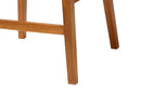 Roden Bohemian Natural Rattan and Mahogany Wood Bar Stool Baxton