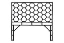 Alecia Bohemian Black Rattan Queen Size Standalone Headboard Baxton