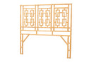 Peter Bohemian Natural Rattan Queen Size Standalone Headboard Baxton