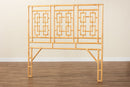 Peter Bohemian Natural Rattan Queen Size Standalone Headboard Baxton
