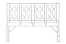Genia Bohemian White Rattan King Size Standalone Headboard Baxton