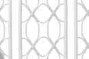 Genia Bohemian White Rattan King Size Standalone Headboard Baxton