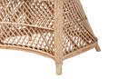 Colburn Bohemian Natural Braided Rattan Arm Chair Baxton
