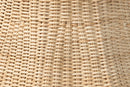 Anesa Bohemian Natural Scalloped Rattan Pendant Lampshade Baxton