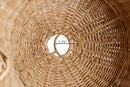 Anesa Bohemian Natural Scalloped Rattan Pendant Lampshade Baxton