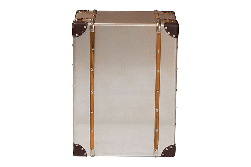 Tessa Matte Bronze 3-Drawer Cabinet Baxton