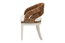 Turner Bohemian Natural Seagrass and Mahogany Wood Dining Chair Baxton