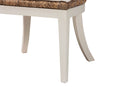 Turner Bohemian Natural Seagrass and Mahogany Wood Dining Chair Baxton