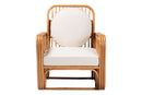 Lianna Bohemian Light Honey Rattan Arm Chair Baxton