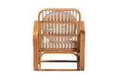 Lianna Bohemian Light Honey Rattan Arm Chair Baxton