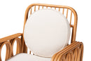 Lianna Bohemian Light Honey Rattan Arm Chair Baxton