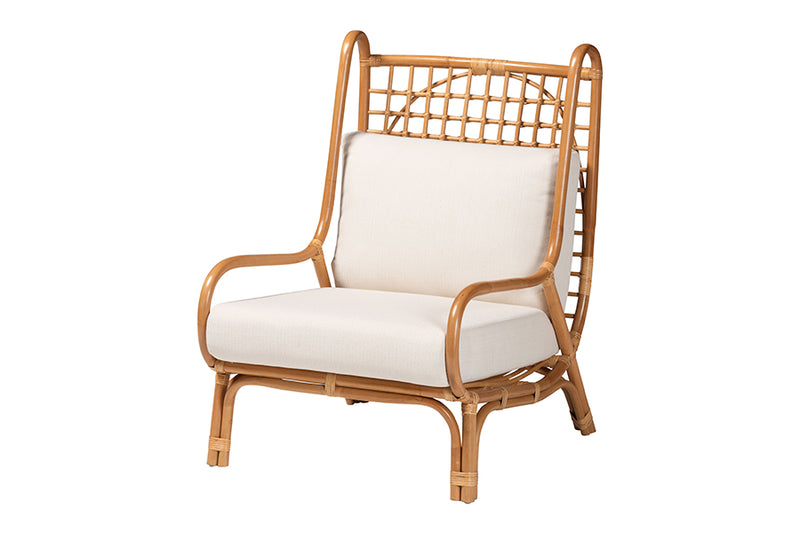 Rosita Bohemian Light Honey Rattan Accent Chair