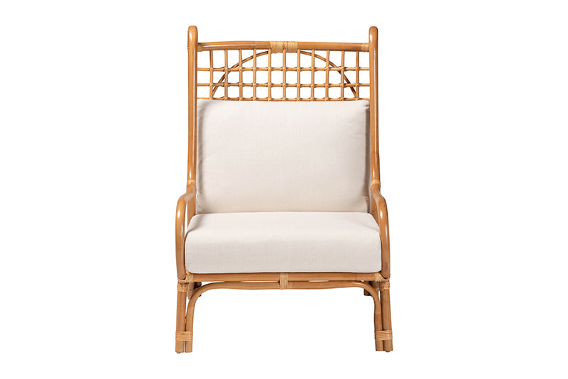 Rosita Bohemian Light Honey Rattan Accent Chair