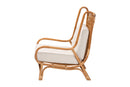 Rosita Bohemian Light Honey Rattan Accent Chair Baxton