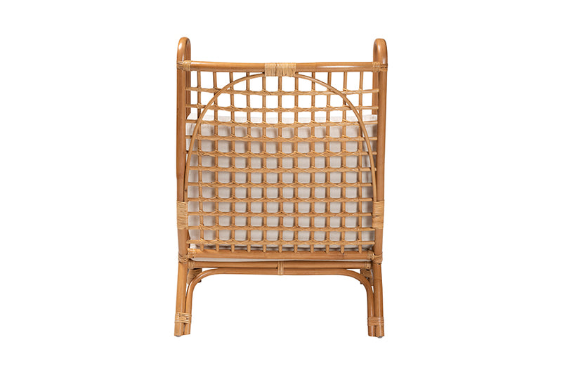 Rosita Bohemian Light Honey Rattan Accent Chair