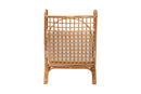 Rosita Bohemian Light Honey Rattan Accent Chair Baxton