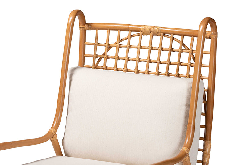 Rosita Bohemian Light Honey Rattan Accent Chair