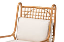 Rosita Bohemian Light Honey Rattan Accent Chair Baxton