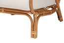Rosita Bohemian Light Honey Rattan Accent Chair Baxton