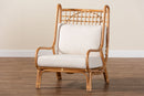 Rosita Bohemian Light Honey Rattan Accent Chair Baxton