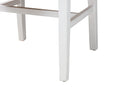 Savannah Bohemian Paper Loom and White Mahogany Wood Dining Chair Baxton