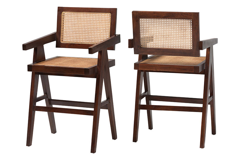 Idriya Natural Rattan Counter Stool Baxton