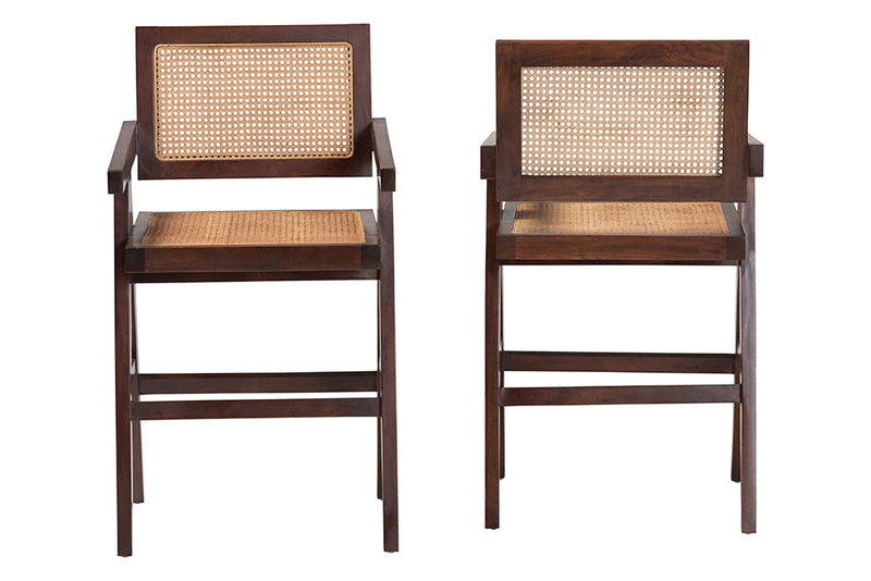Idriya Natural Rattan Counter Stool Baxton