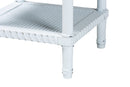 Arcadia Traditional White Wood End Table Baxton