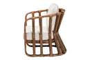 Nurten Bohemian Natural Rattan and Seagrass Arm Chair Baxton
