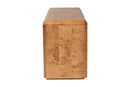 Rebecca Natural Mappa Burl Wood 4-Door Sideboard Buffet Baxton