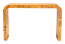 Willis Natural Light Mappa Burl Wood Console Table Baxton