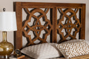 Terence Modern Walnut Brown Queen Size Headboard Baxton