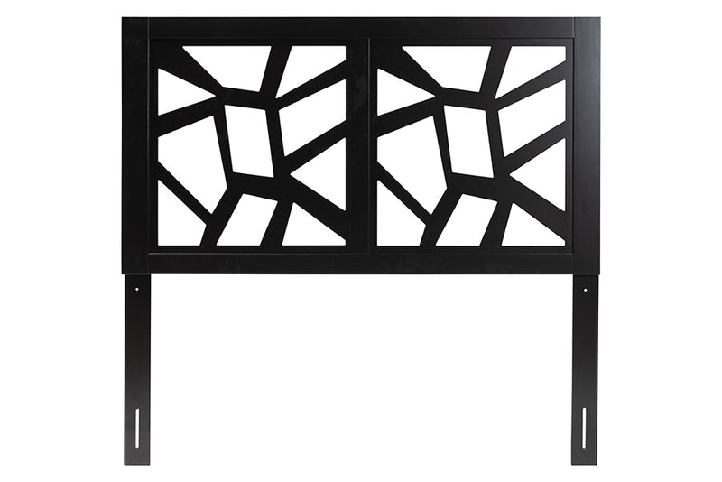 Raflesia Modern Dark Brown Queen Size Headboard Baxton
