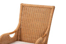 Cabrera Bohemian Light Honey Rattan Dining Chair Baxton