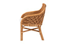 Dalston Bohemian Light Honey Rattan Dining Chair Baxton