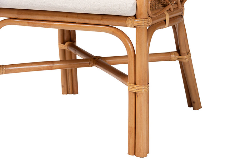 Dalston Bohemian Light Honey Rattan Dining Chair Baxton