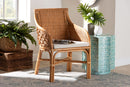 Dalston Bohemian Light Honey Rattan Dining Chair Baxton