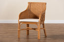 Dalston Bohemian Light Honey Rattan Dining Chair Baxton